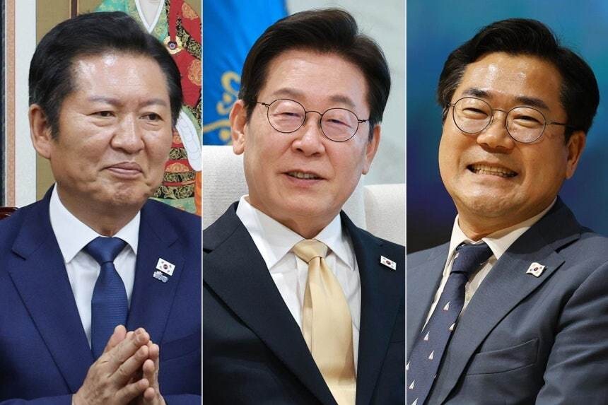 이재명 대통령, 정청래·박찬대와 만찬 회동 통해 당내 단합과 협력 강조 이재명 대통령, 정청래·박찬대와 만찬 회동 통해 당내 단합과 협력 강조