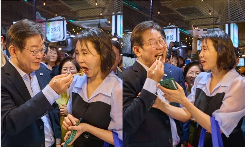 이재명 대통령, 은평구 시장 방문해 민생회복 소비쿠폰 효과 점검하며 부부 케미 선보여 이재명 대통령, 은평구 시장 방문해 민생회복 소비쿠폰 효과 점검하며 부부 케미 선보여
