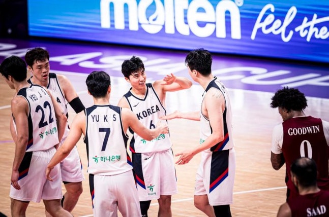 한국 남자 농구 대표팀, 카타르 꺾고 아시아컵 첫 승리로 레바논전 준비 한국 남자 농구 대표팀, 카타르 꺾고 아시아컵 첫 승리로 레바논전 준비