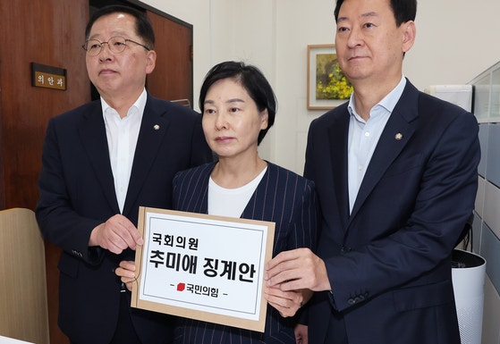 국민의힘, 추미애 법사위원장 징계안 제출…민주당 나경원 징계안에 맞대응 국민의힘, 추미애 법사위원장 징계안 제출…민주당 나경원 징계안에 맞대응