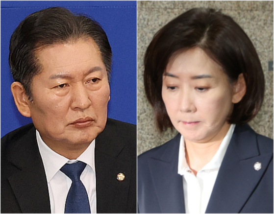 정청래, 나경원 징역 2년 구형에 법사위 간사직 이해충돌 지적하며 퇴장 요구 정청래, 나경원 징역 2년 구형에 법사위 간사직 이해충돌 지적하며 퇴장 요구