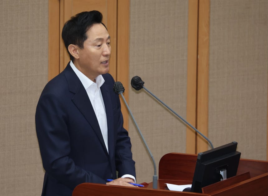 오세훈, 개혁신당과의 연대 필요성 강조하며 보수 야권 결집 촉구 오세훈, 개혁신당과의 연대 필요성 강조하며 보수 야권 결집 촉구
