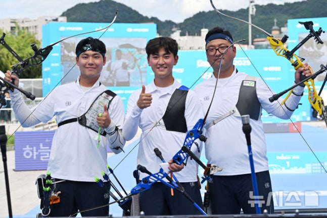 한국 양궁, 세계선수권 리커브 남자 단체전 3연패 달성 한국 양궁, 세계선수권 리커브 남자 단체전 3연패 달성